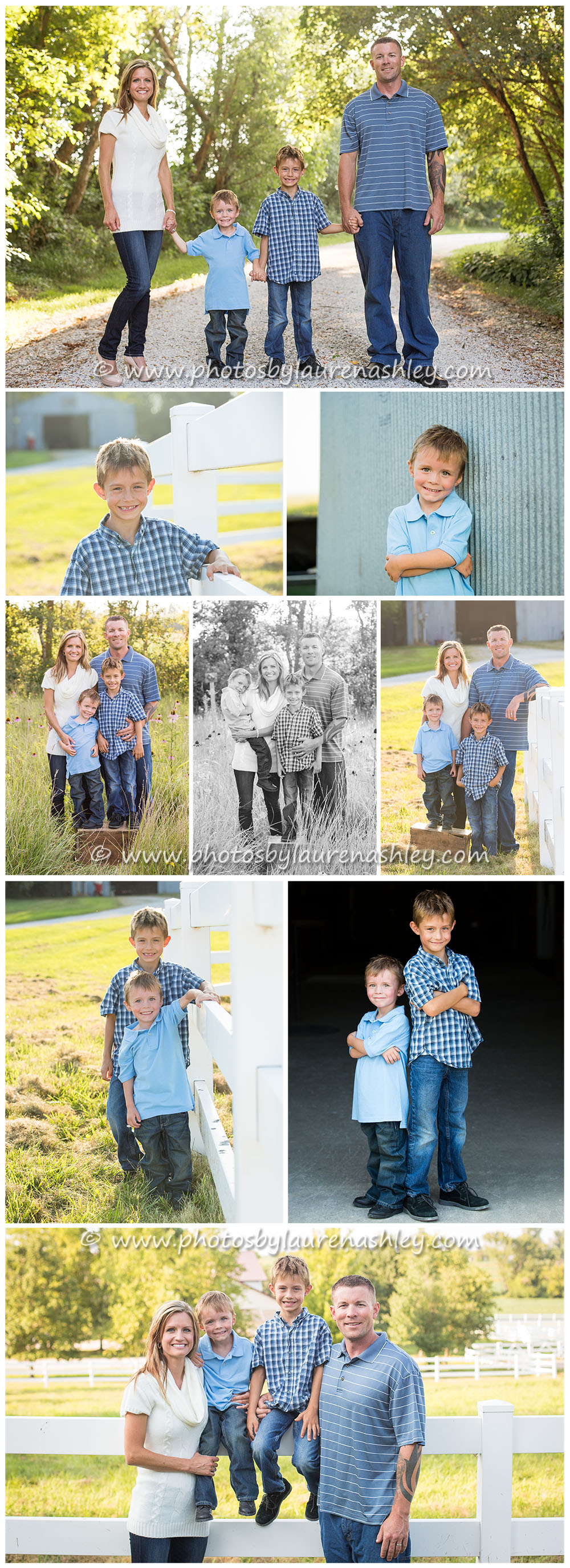 Family photography blog board