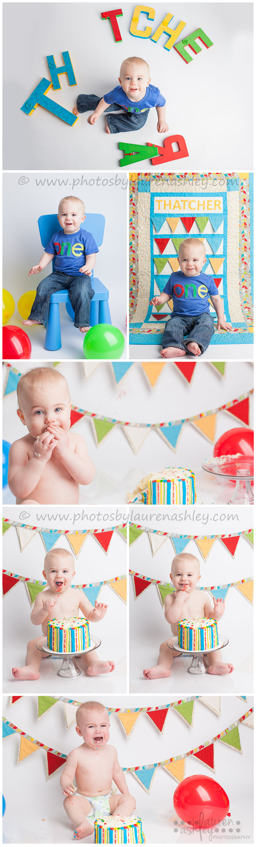 Cake smash photography - Lauren Ashley Photography in Cedar Rapids, IA