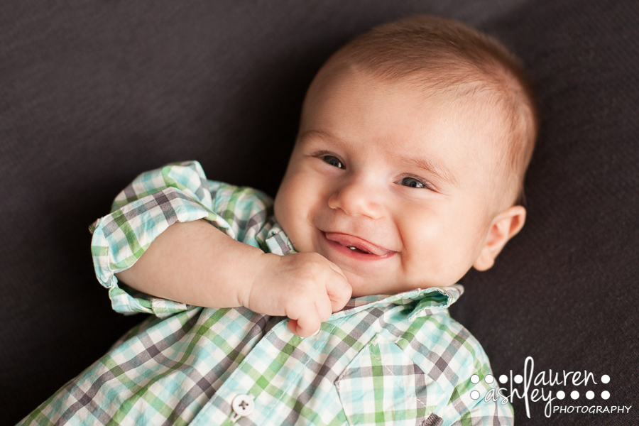 Three Month Photo Session | Cedar Rapids First Year Milestone Photographer